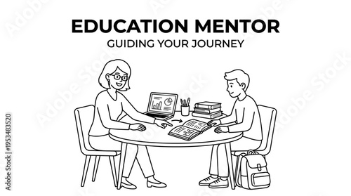 Education Mentor Guiding Student's Journey
