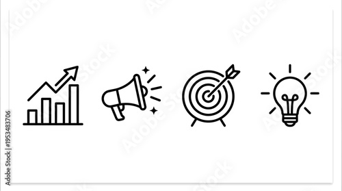 Business and Marketing Strategy Icons