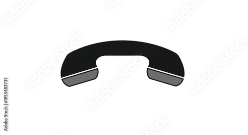 Black Telephone Receiver Handset Only.