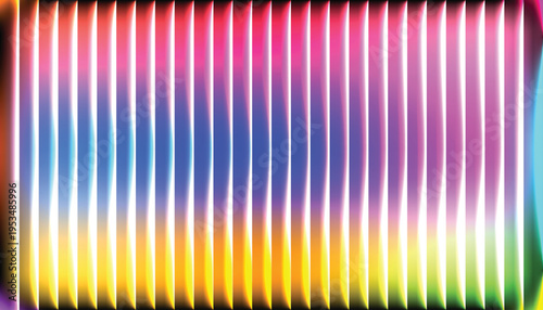 Vibrant colorful gradient background with vertical stripes pattern