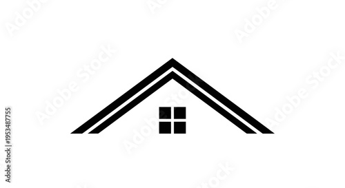 Simple house roof with window.