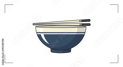Illustration of a blue bowl.