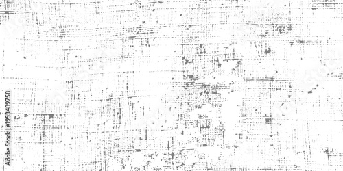 Minimalist grunge texture featuring fine crosshatched scratches, soft gray distress marks on a white background, subtle noise, grain, halftone, worn industrial aesthetic.