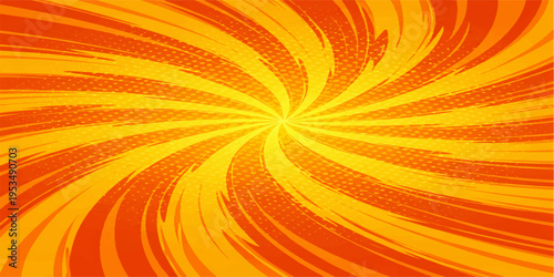 Abstract orange background with bright light rays and flowing wave shapes in a vibrant vector illustration 🔶✨