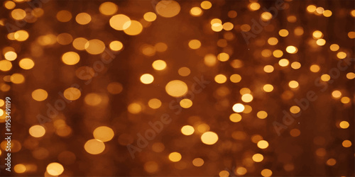 Abstract golden bokeh lights background with sparkling glitter glow for Christmas and New Year holiday celebration at night ✨🎄