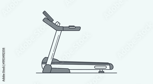 Treadmill for home gym workout.