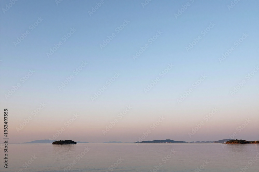Obraz premium A view of the ocean from the top of a hill_1