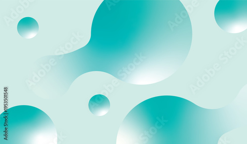 Metaball gradient background Vector illustration Bright colourful abstract backdrop with metaballs and circles Template for posters and banners with sample text 