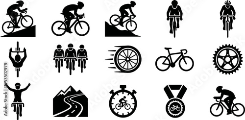 Tour de France Cycling Icons