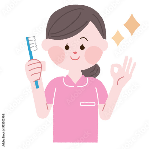 いいねしている　歯科衛生士　女性　歯医者