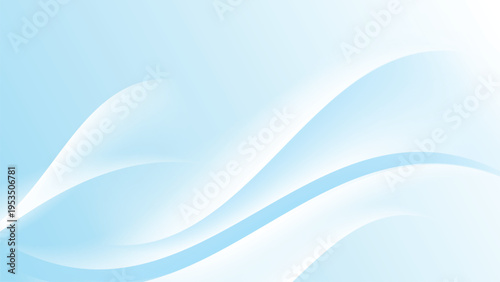 Light blue abstract background with smooth wave shapes and elegant flowing motion.
