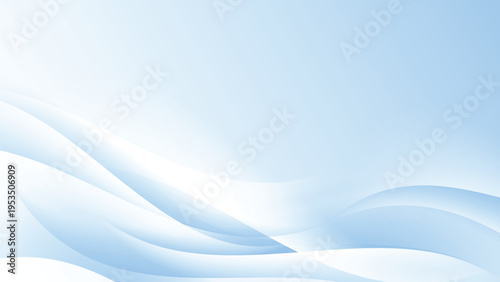 Light blue abstract background with smooth wave shapes and elegant flowing motion.