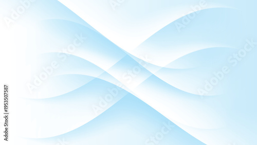 Light blue abstract background with smooth wave shapes and elegant flowing motion.