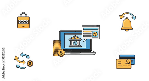 Online banking and financial security.