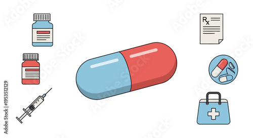 Medicine Capsule Health Care Medication.