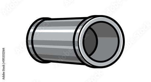 Metal Pipe Fitting Connector Closeup.