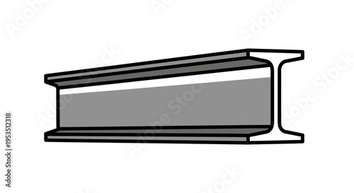 Steel I beam construction metal.