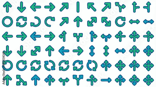 Collection of various directional arrows.