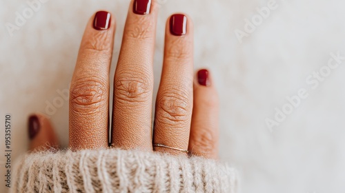 human hand and wrist in soft natural light