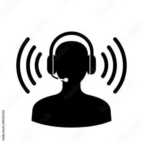 Speaker microphone and radio icons on metal internet button vector illustration