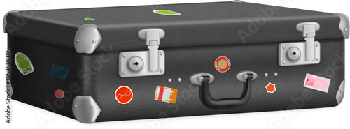 Luggage with Stickers