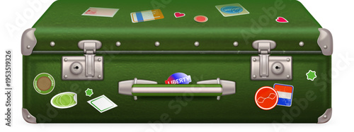 Luggage with Stickers
