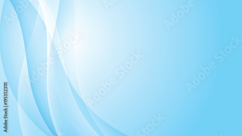 Light blue abstract background with smooth wave shapes and elegant flowing motion.