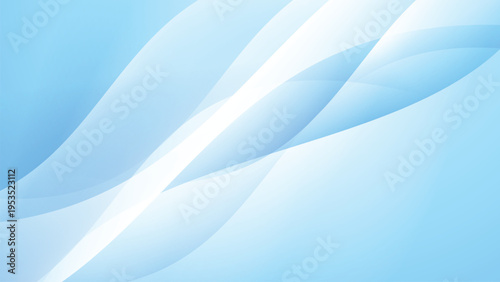Light blue abstract background with smooth wave shapes and elegant flowing motion.