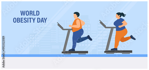 World Obesity Day Celebration vector illustration

