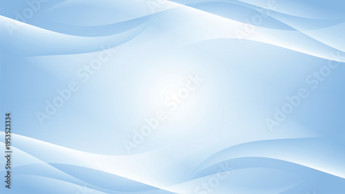 Light blue abstract background with smooth wave shapes and elegant flowing motion.