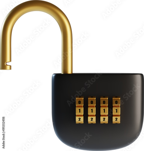 Open Combination Padlock
