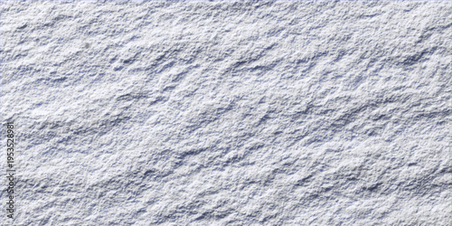 A clean abstract pattern of fresh blue water surface and frozen ice crystals creates a bright winter texture with white snowy frost