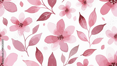 фотографія Romantic painted flowers flourishing beautifully within dreamy watercolor inspired textured botanical backgrounds