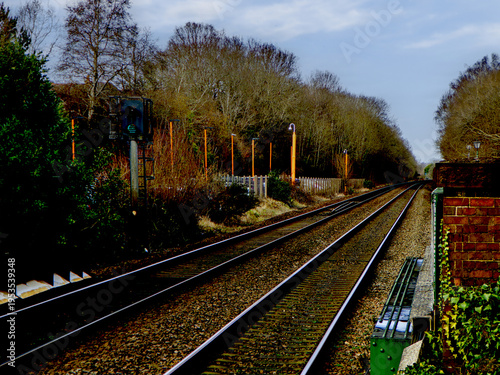 Suburban commuter passenger railway. Great British Railways, West Midland, England UK