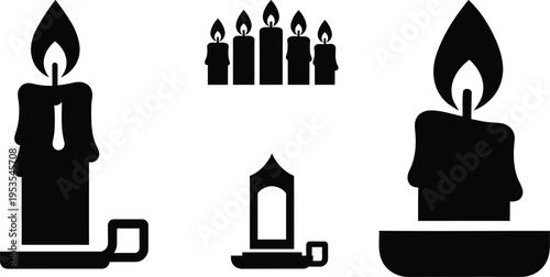 Memorial candle symbols for remembrance and grief support