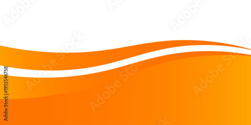 orange and white business wave banner background. overlapping vector waves background. eps 10