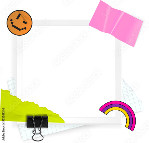 Groovy Stickers Photo Frame