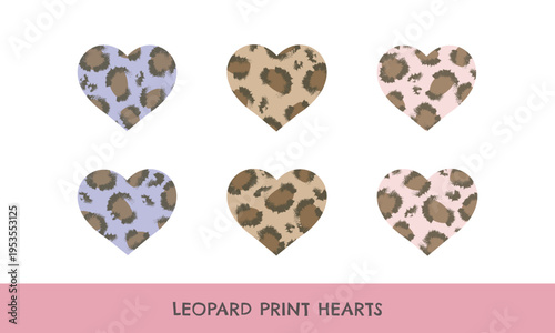 ヒョウ柄ハート
