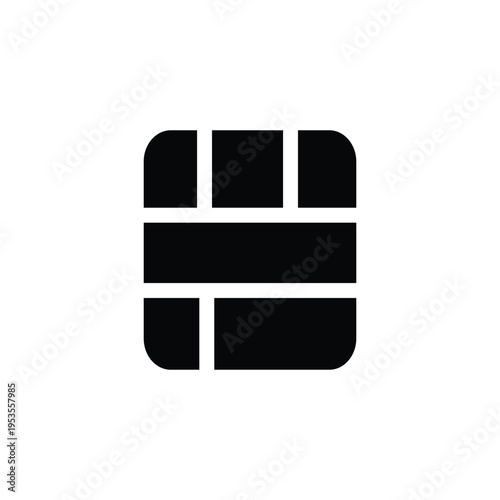 credit card chips sign solid icon vector design good for web or mobile app