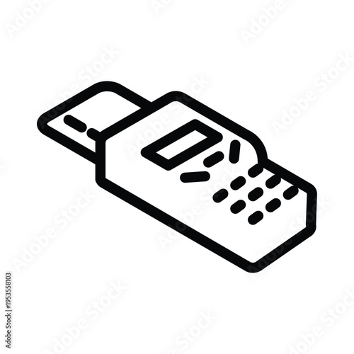 credit card inserted on edc outline icon vector design good for web or mobile app