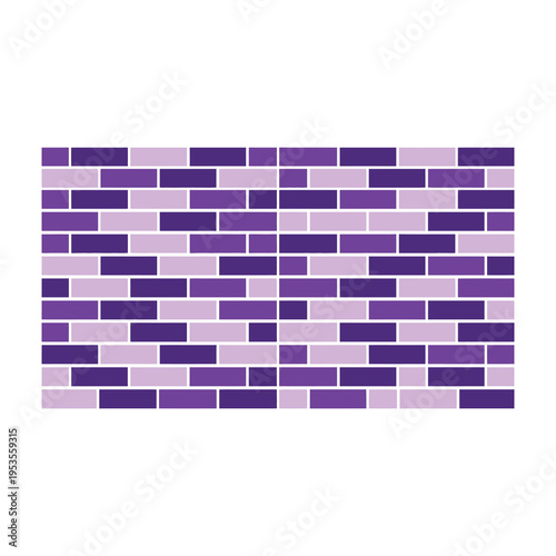 Modern abstract geometric pattern featuring vibrant purple and lavender hues arranged in a dynamic staggered brickwork layout with soft gradient transitions for creative digital