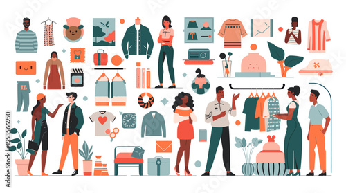 A minimalist illustration depicts a person tending to a potted plant, conveying themes of nurturing, growth, and sustainability. Ideal for blogs or ar