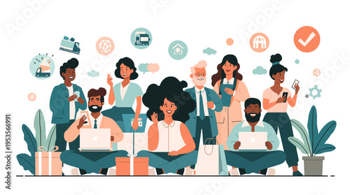 A simple, graphic illustration of a teal leaf against a white background. Ideal for conveying themes of nature, growth, and freshness in modern design