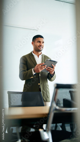 Creative agency mentor experiencing a moment of quiet pride while observing a junior colleague's successful presentation.