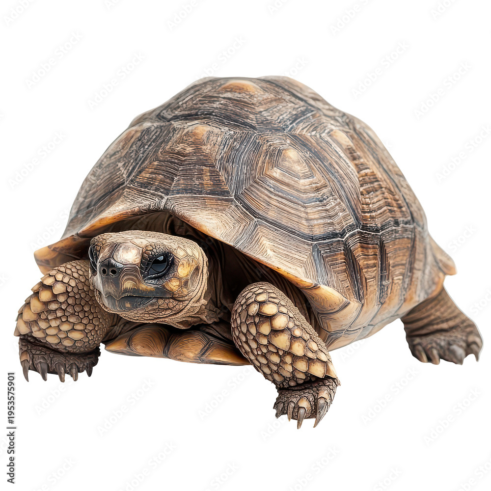 Obraz premium Turtle moves slowly on a flat surface in a natural setting during daytime hours while exploring the nearby area