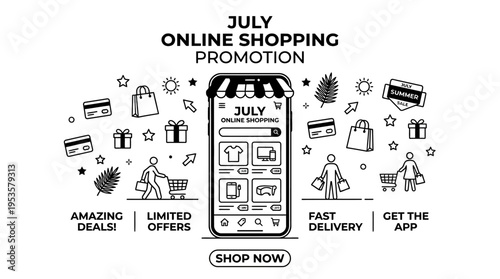Online Shopping Promotion with July Sale