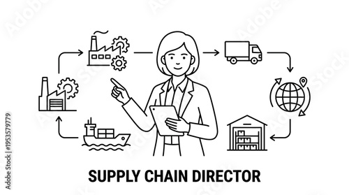 Supply Chain Director Directing Logistics Process