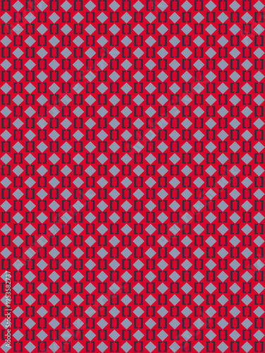 Geometric Red and Gray Diamond Pattern vector background