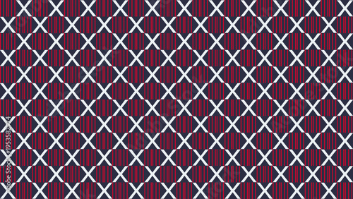 Valokuva Seamless Knitted Pattern with Diamond and X Design vector background