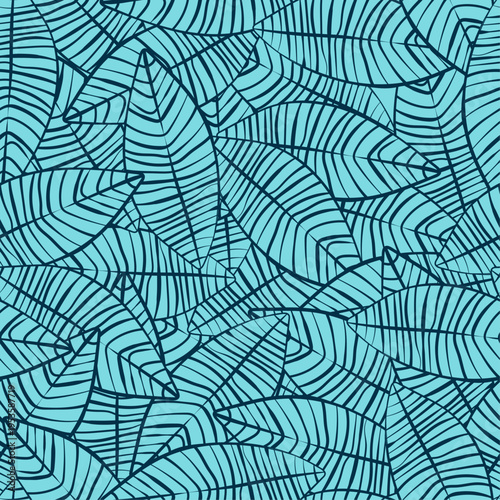 Tropical leaf artful useful trendy stylish design vector Illustration beautiful colorful background